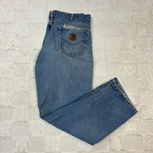 Carhartt Vintage Men's Rugged Acid Wash Distressed Jeans 38x30